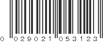 UPC 029021053123