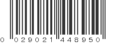 UPC 029021448950