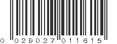 UPC 029027011615