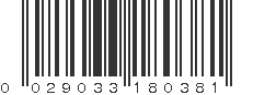 UPC 029033180381