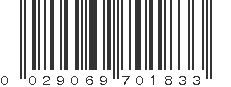 UPC 029069701833