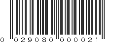 UPC 029080000021