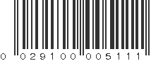 UPC 029100005111