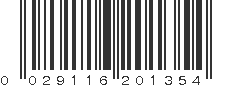 UPC 029116201354