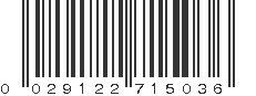 UPC 029122715036