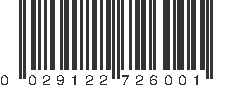 UPC 029122726001