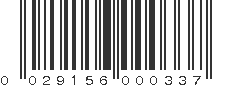 UPC 029156000337