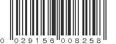 UPC 029156008258