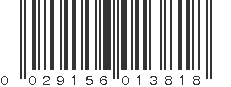 UPC 029156013818