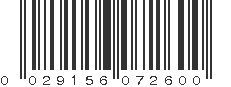 UPC 029156072600