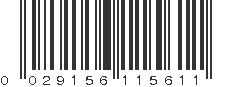 UPC 029156115611