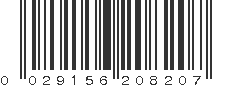 UPC 029156208207