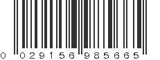 UPC 029156985665