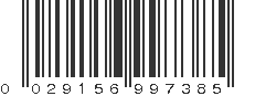 UPC 029156997385