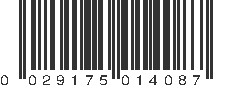 UPC 029175014087