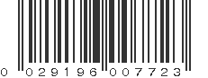 UPC 029196007723