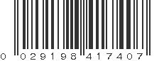 UPC 029198417407