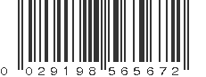 UPC 029198565672