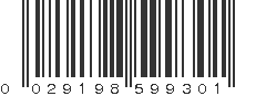 UPC 029198599301