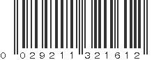 UPC 029211321612