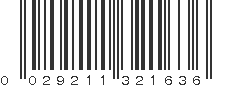 UPC 029211321636