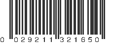 UPC 029211321650