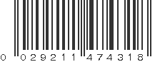 UPC 029211474318