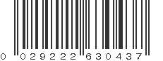 UPC 029222630437