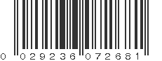 UPC 029236072681