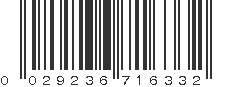 UPC 029236716332