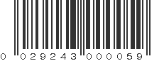 UPC 029243000059