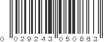 UPC 029243050863