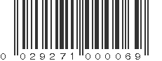 UPC 029271000069