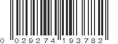 UPC 029274193782