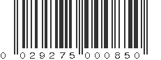 UPC 029275000850