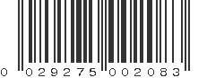 UPC 029275002083