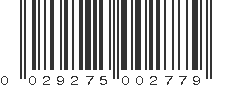 UPC 029275002779