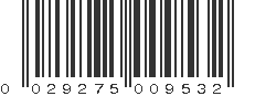 UPC 029275009532