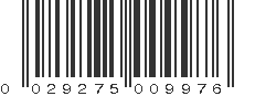 UPC 029275009976