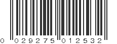 UPC 029275012532