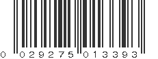 UPC 029275013393