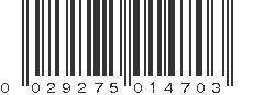 UPC 029275014703