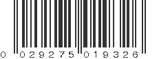 UPC 029275019326