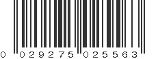 UPC 029275025563