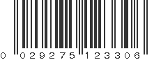 UPC 029275123306