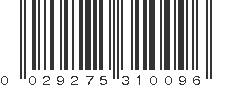 UPC 029275310096