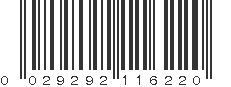 UPC 029292116220