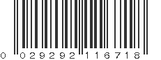 UPC 029292116718