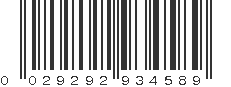 UPC 029292934589