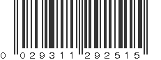 UPC 029311292515